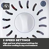 Signature 6" Clip Fan 2 Speed Adjustable Tilt Portable White S40007 view 4