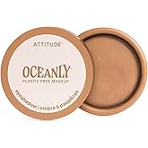 ATTITUDE Oceanly Eyeshadow, EWG Verified, Single Shimmer Cream Eyeshadow, Plastic-Free, Vegan Beauty and Makeup, Happy Hour, 0.16 Fl Oz