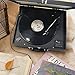 1byone Suit-case Style Turntable Wireless Streaming with Speaker, Vinyl to MP3 Recording, Belt Driven Vinyl Record Player, Black