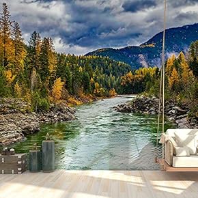 Wall Mural Landscape Removable Wallpaper Wall Sticker for Bedroom Living Room - 66x96 inches