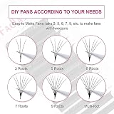 Fadlash Easy Fan Lashes 0.10 DD Curl 8-14mm Mixed Length 12 Rows view 6