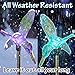 SolarDuke Solar Hummingbirds Holiday Decoration Pathway Lighting Garden Stake Lights Color Changing Outdoor Decor Patio Lawn Yard Path Decorative Ornaments (2 Pack)