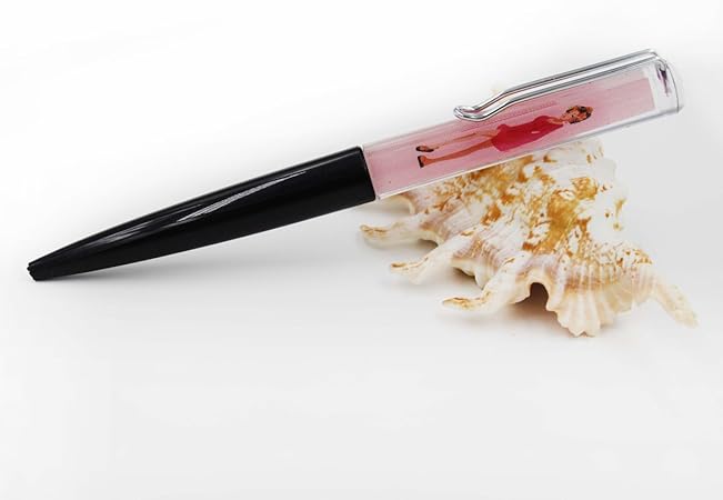 Amazon 女性の服を脱いで液体ペン服を浮上させる液体ボールペン2次元フローター液体ペン素晴らしいボールペン3個 ロット 黒い 油性 ボールペン 文房具 オフィス用品