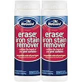 BioGuard Erase Iron Stain Remover, 1.75 lb, 2 Pack | Highly Effective Iron Stain Remover, Restore Pool Surfaces, Suitable for All Pool Types