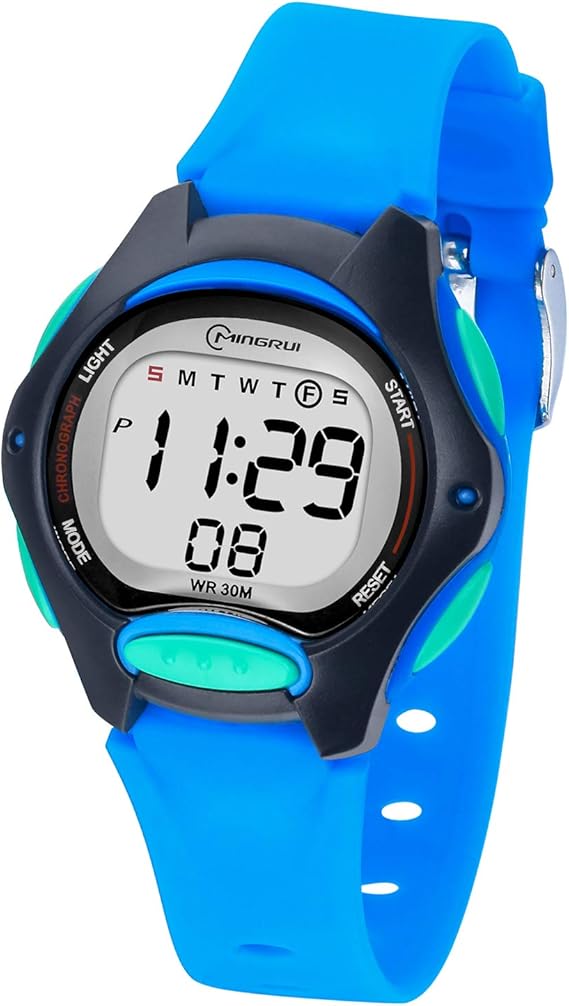 Amazon キッズデジタル腕時計 女の子用 男の子 子供用腕時計 防水 多機能腕時計 アラーム ストップウォッチ付き ブルー07 ボーイズ腕時計 腕時計 通販