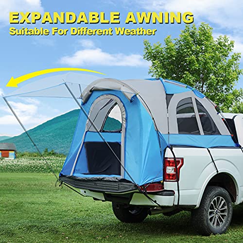 Quictent Pickup Truck Tent for Full Size Regular Bed (6.4'6.7