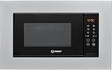 Indesit 20L 800W Built-in Microwave Oven with Grill - Stainless Steel view 1