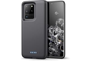 H H·E·T·P Battery Case for Galaxy S20 Ultra 8500mAh, Portable Charging Case Protective Rechargeable Extended Battery Pack for Samsung Galaxy S20U 5G (6.9 inch) Charger Case -Black