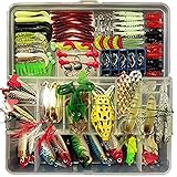 Fishing Lure Set Artificial Bait Lure Plastic Fishing Lures Minnow Popper Pencil Crank Rattle with Hooks Metal Spoon Hard Baits Fresh Water