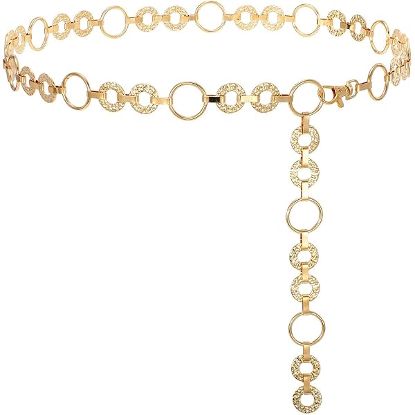 Amazon.com: ASVNRES Rhinestone Pearl Elastic Waist Chain 