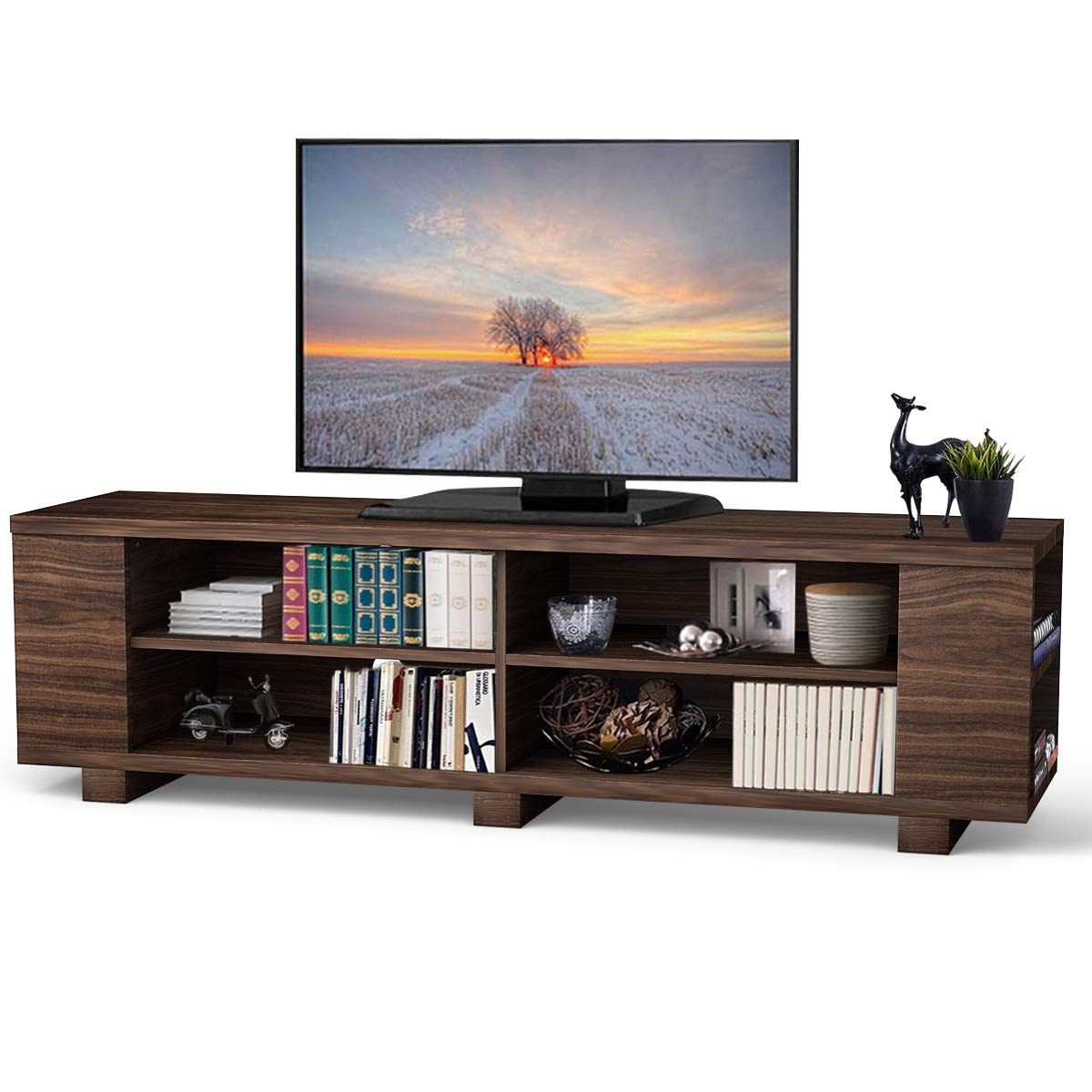 Best Tangkula Tv Stand Modern Wood