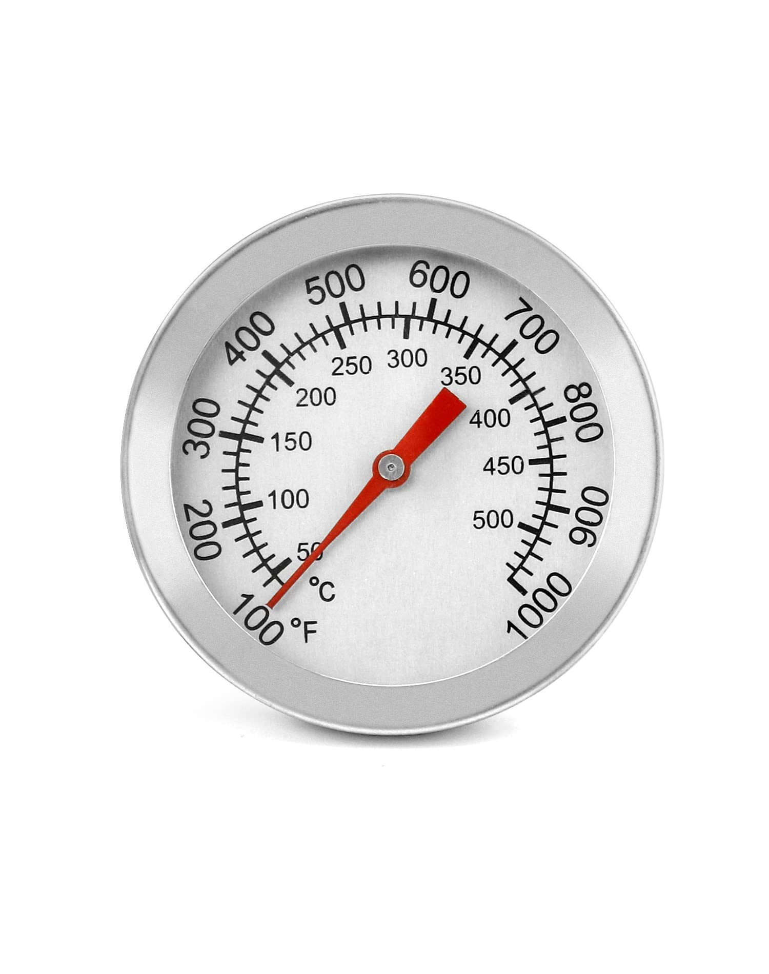 QWORK® BBQ Thermometer Gauge, Stainless Steel Cooking Thermometer, 5cm Dial,500 Degree