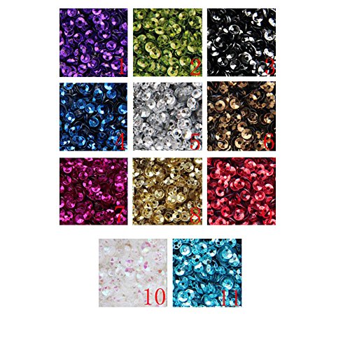 3mm Mini Tiny Cup Sequins Black Gold Colors. Loose Sequins for Embroidery, Applique, Arts, Crafts and Embellishment