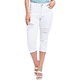 Royalty For Me Womens Women's Curvy High Rise Side Slit Hem Capri Pants