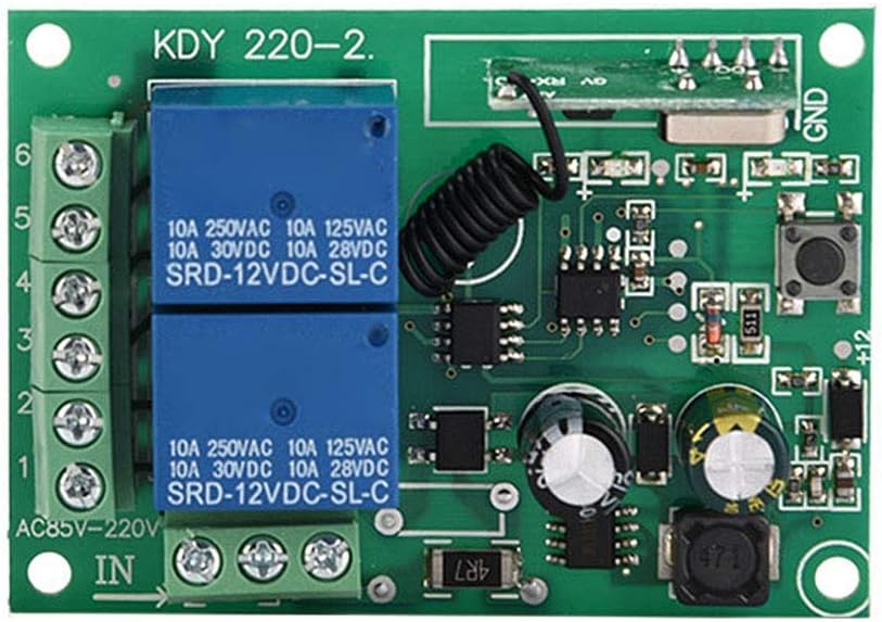 Sonew 220V 433MHz Wireless FR Remote Control Switch, 433MHZ Wireless RF Switch, Receiver Relay Switch