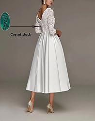 Plus Size Satin Wedding Dresses for Bride Short