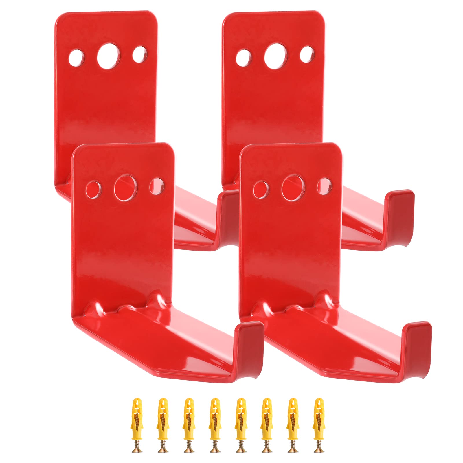 Photo 1 of Huazu Fire Extinguisher Mount - 4 Pack Wall Hooks for 5 to 40 Lb Extinguishers, Universal Bracket with Expansion Screws