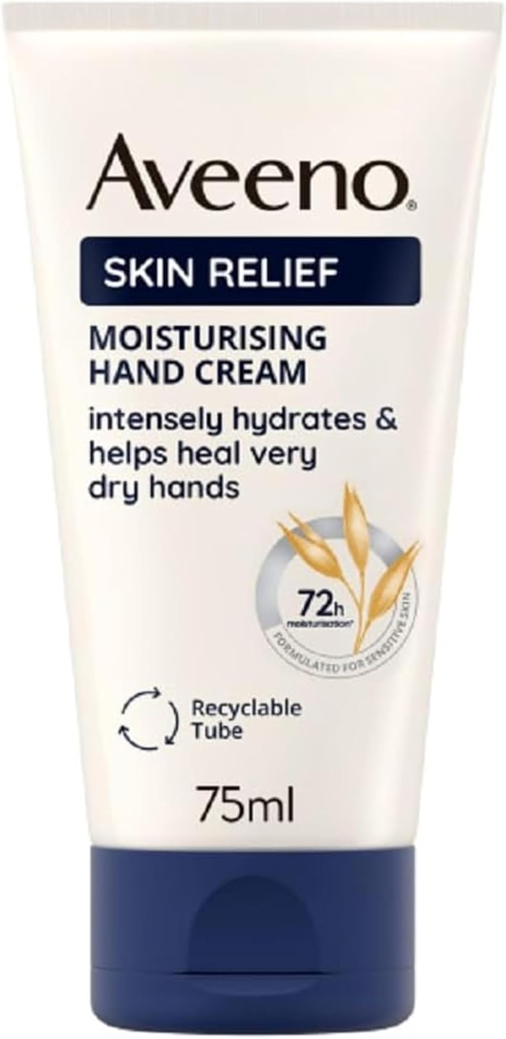 Aveeno Skin Relief Hand Cream 75ml Pack of 2 Soothing Oat Complex Shea Butter