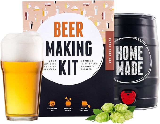 Home Brew Beer Kit IPA in A 5Litre Keg Ready in 7 Days Gifts for