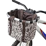 Lixada Bike Basket, Small Pet Cat Dog Carrier