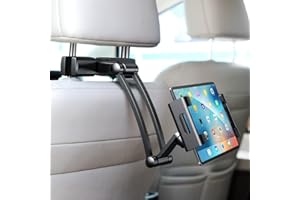 Vehicle Tablet Headrest Mounts, iPad Car Holder Back Seat, Secure and Stable, Compatible with 5.27-10.24 in Smartphones or Ta