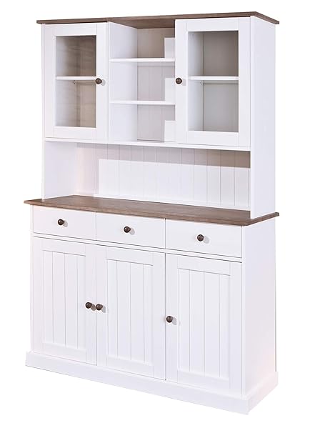 Inter Link Farmhouse Style Buffet Geschirrschrank Esszimmerschrank