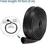 sourcing map 3m Garage Door Bottom Seal P-Bulb Rubber Weather Stripping view 2