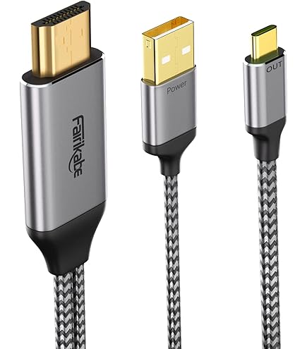 XREAL C-C Cable, 0.8m 2.6ft USB-C to USB-C Video Output, High