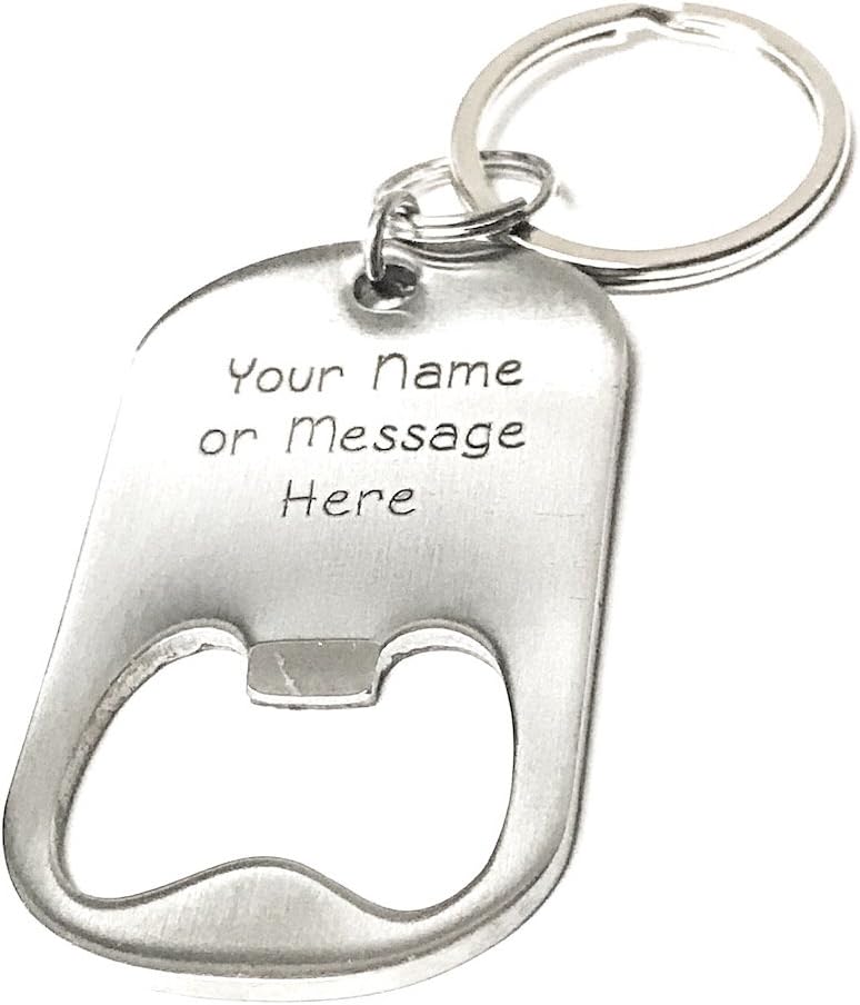 Personalized Bottle Opener . Can Opener Keychain . Custom Keychain . Bottle opener