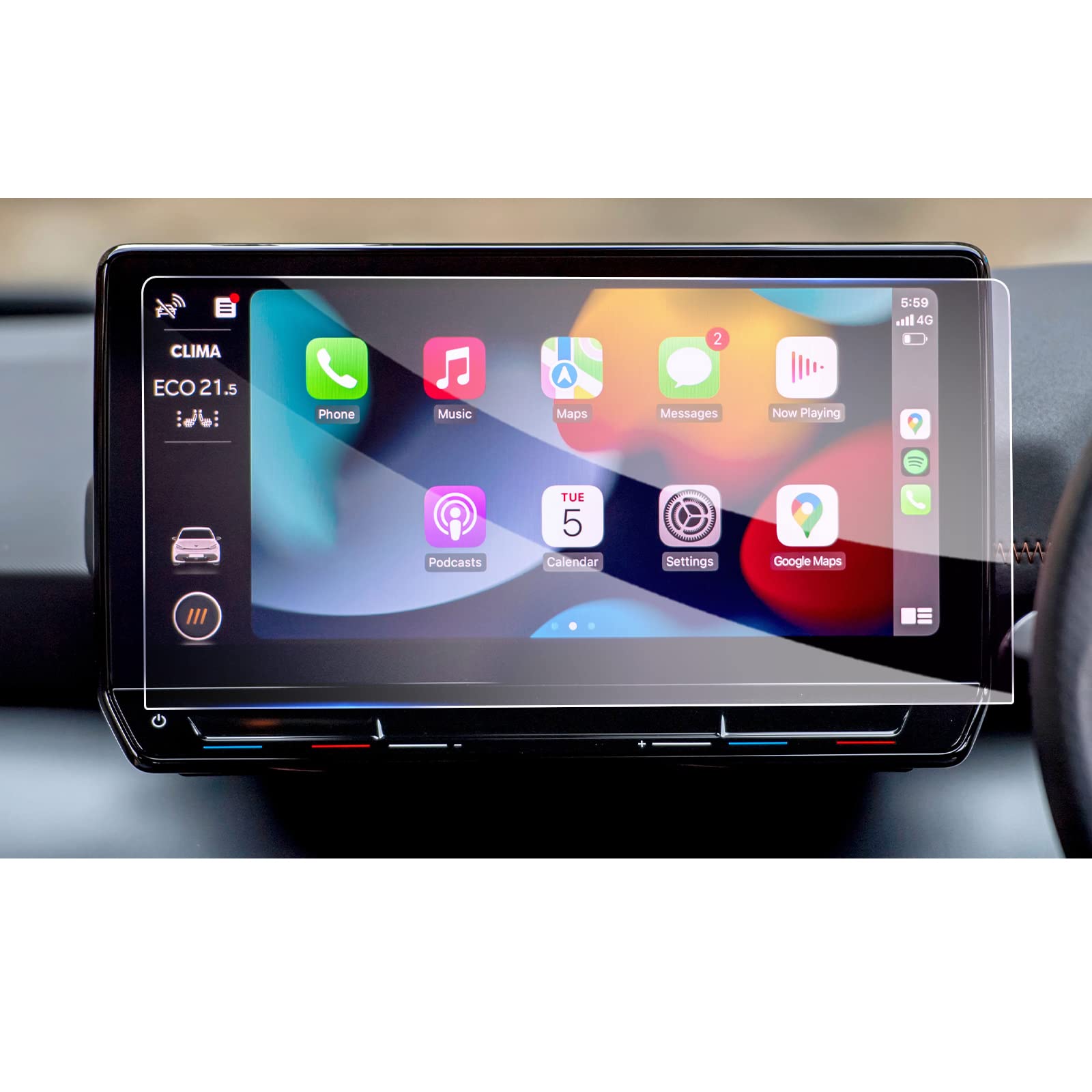 GAFAT 12" Cuprα Born 2021-2023 2024 Screen Protector for Navigation, Born Tempered Glass Screen Protector GPS Navi Touchscreen, Compatible with Cupra Born, 9H Anti-Scratch [Not for 10" 12.9"]