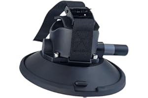 Suction Cup Bike Rack - 6 Inch Vacuum Mount, No Drill Carrier for Sedans, SUVs, MPVs (Black)