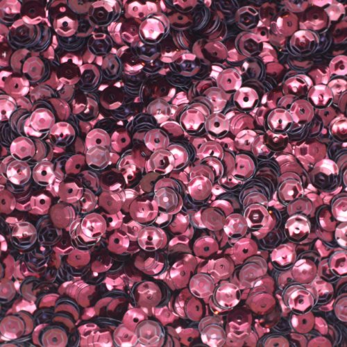 5mm Cup Facet Sequins ~ Wine Red Burgundy Metallic ~ Loose sequins for embroidery, applique, arts, c