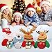 Christmas Jingle Bells Ornament for Home, Christmas Tree, Door,12 PCS Hanging Pendant Decorations, Santa, Snowman, Reindeer, Bear