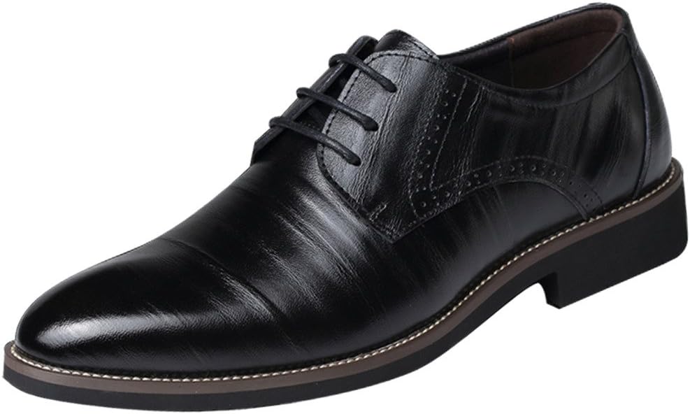 iLory Men Derby Lace Up Business Formal Smart Dress Oxford Leather Shoes Size