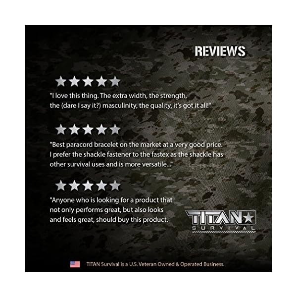 TITAN-Paracord-Survival-Bracelet-Made-with-Patented-SurvivorCord-550-paracord-fishing-line-snare-wire-and-waxed-jute-for-fires-FREE-eBooks-Included TITAN-Paracord-Survival-Bracelet-Made-with-Patented-SurvivorCord-550-paracord-fishing-line-snare-wire-and-waxed-jute-for-fires-FREE-eBooks-Included