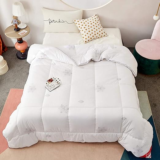 Ge Yobby 100 Cotton Simple Comforter With Cotton Fill Fluffy Soft