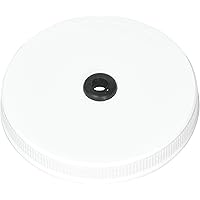 Homebrewers Outpost 110mm Plastic Lid w/Hole and Grommet (Pack of 4)