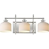 Maxim Lighting 21493WTPN Bisque - 3 Light Bath Vanity-10 Inch Tall and 24 Inch Wide, Finish Color: Polished Nickel