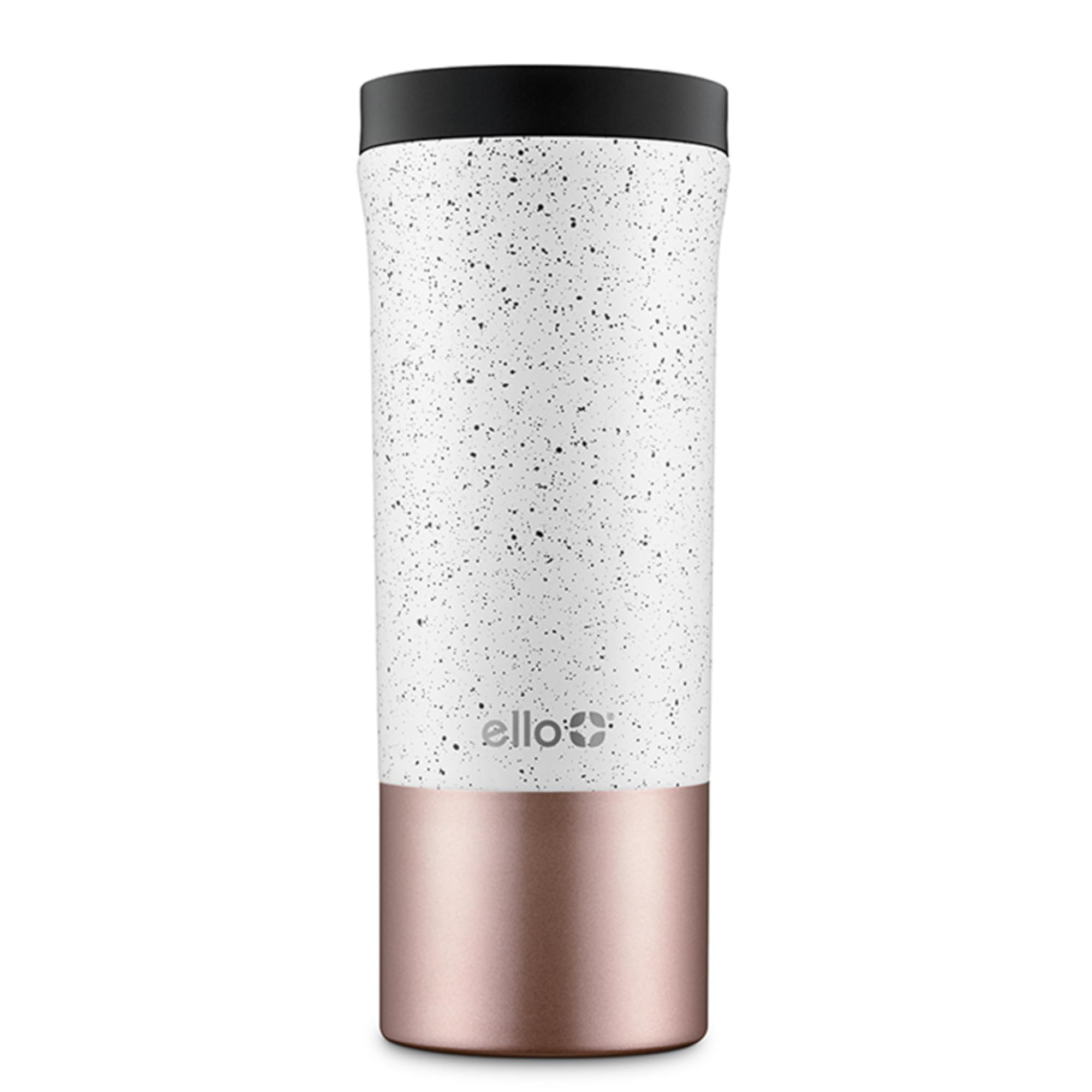 Ello Miri 16oz Vacuum Insulated Stainless Steel Travel Mug, Leak-Proof Slider Lid, Keeps Hot for 5 Hours, Perfect for Coffee or Tea, BPA-Free, Fits Most Cupholders, Holiday Gift, Speckle
