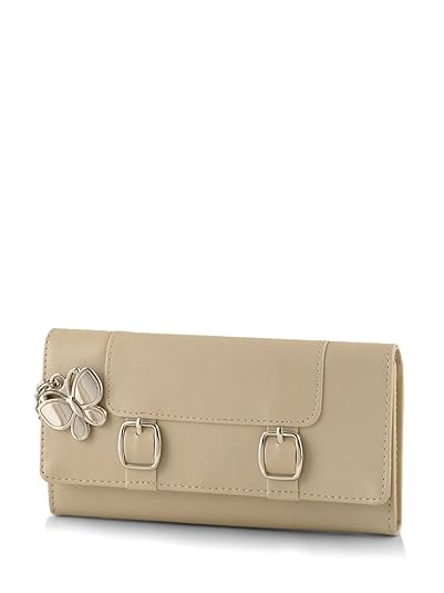 Butterflies Womens Wallet (Cream) (BNS 2388CRM)