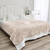 Yarelinza Waterproof Bed Blanket - Reversible Sherpa Throw with Leak-Resistant TPU Layer - 80x60 Stain Resistant, Machine Washable Bed Protector for Couch, Bed & Pets