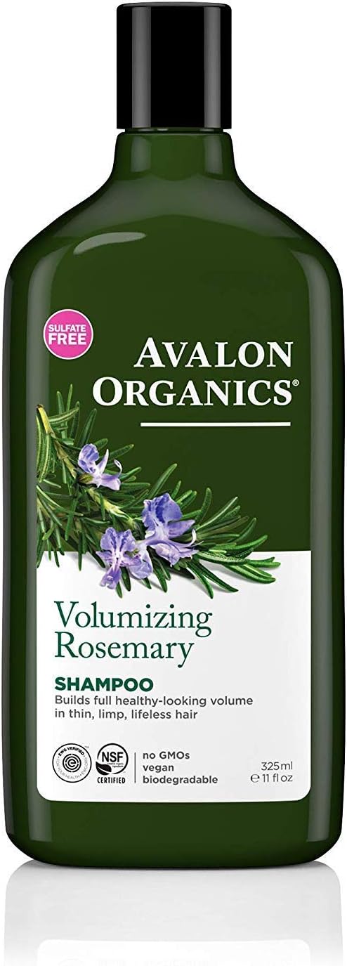 Avalon Organics Rosemary Volumizing Shampoo 325ml for Thin Limp Hair