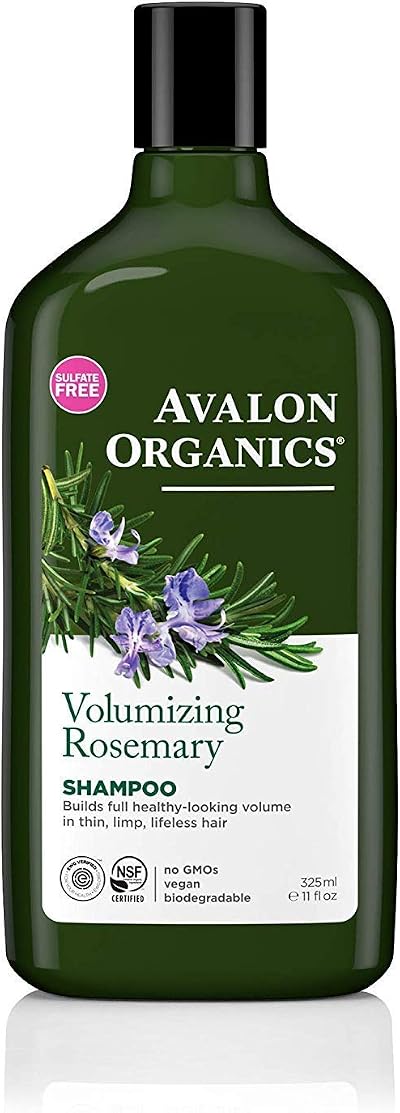 Avalon Organics Rosemary Volumizing Shampoo 325ml for Thin Limp Hair
