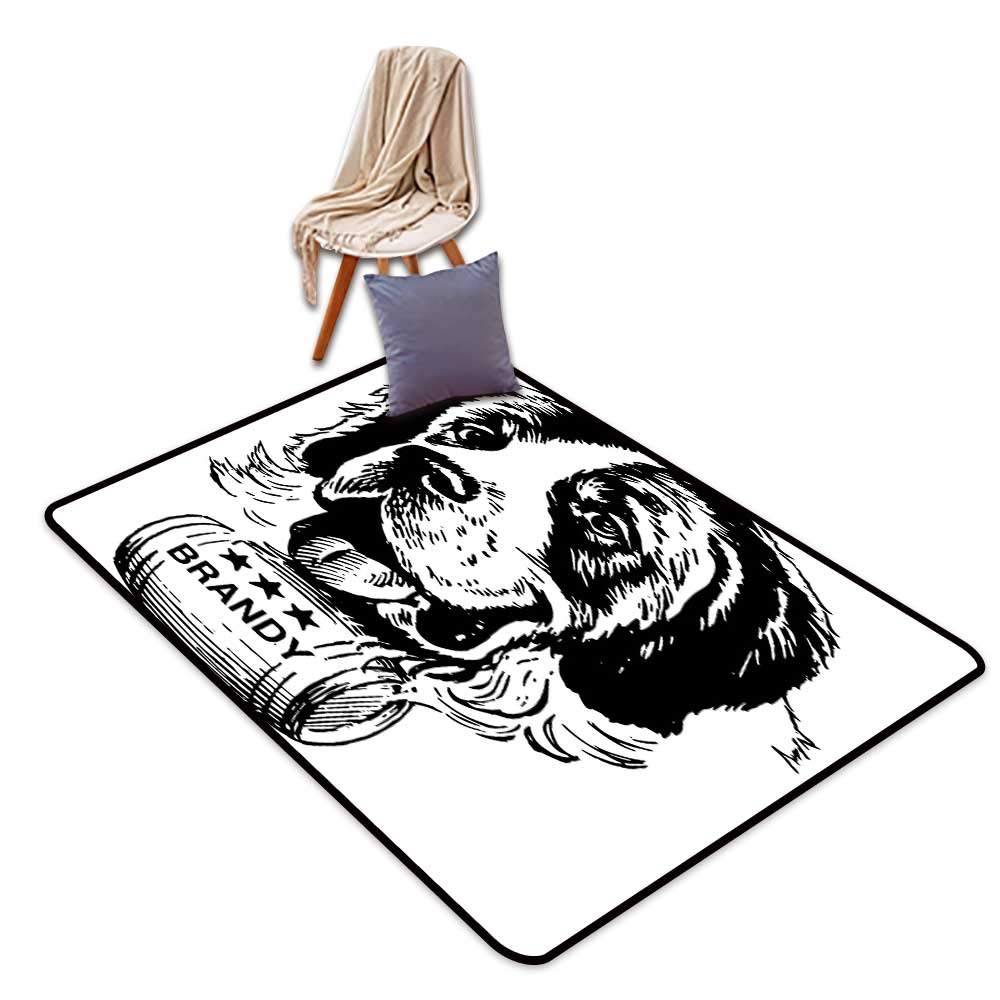 Amazon Com Entrance Door Mat Man Cave Decor Sketch Of Saint