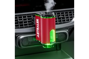 Smart Car Air Freshener Diffuser – Auto On/Off Aromatherapy Diffuse with 3 Scent Modes, USB Rechargeable, Vent Clip, Long-Las