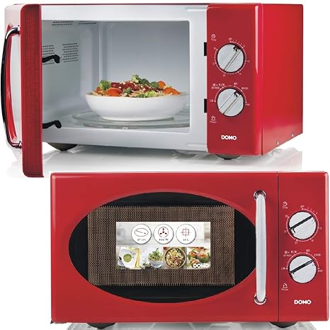 Microondas con función de descongelación y plato giratorio de ...