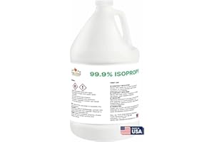 FIVE STAR MATERIALS RESOURCES 99.9% Pure Isopropyl Alcohol, 99.9 Percent IPA 1 Gallon, USP Grade, Made in The USA