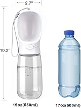 Emwel Dog Water Bottle 550ml Large Portable Water Feeder Leak Proof view 2