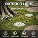 Solar Ground Lights, Upgraded Outdoor Garden Waterproof Bright in-Ground Lights for Lawn Pathway Yard Driveway, with 8 LED Warm White Lights (8 Pack)