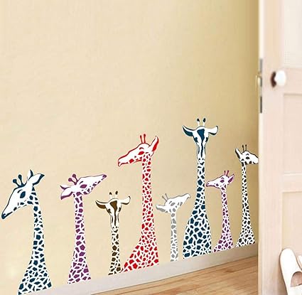Amazon Com Reasoncool Wall Decals For Kids Rooms Giraffe Family